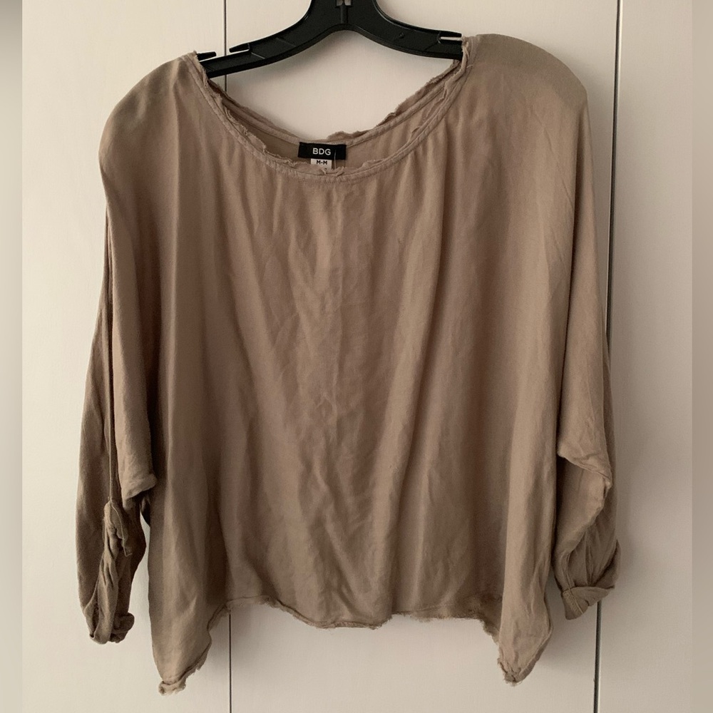 NWT BDG Tan blouse.